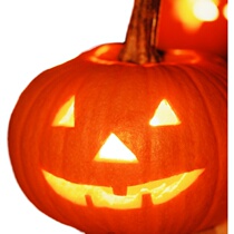 Halloween pumpkin lights Kindergarten Childrens Day activities decoration diy carving red leather pumpkin candle carving tool