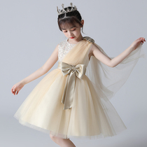 Summer Clothing Girl Dress Girl Dress Korean Version Children Foreign Air Trendy Princess Nepotism Dress Baby Flower Dresses Piano Performance Dresses