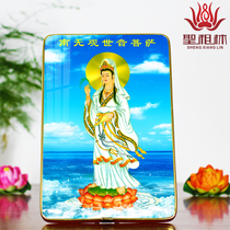 South China Sea White Nan without Guanyin Bodhisattva statue Guanyin portrait Guanyin Buddha statue painting Buddha painting Buddha painting statue crystal film