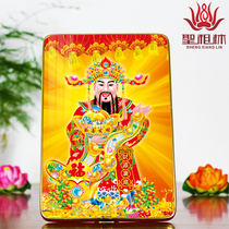 The god of wealth high-definition portrait of the god of wealth hanging picture of the god of wealth picture frame setting table crystal print stand of the god of wealth master