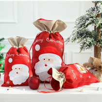 Christmas gift bag gift bag large small corset pocket Santa Claus snowman kindergarten childrens packaging bag