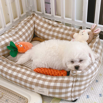 Small Dog Kirky Pet Bed Pooch Summer Cool Nest Removable Wash Four Seasons Universal Medium Dog Cat Nest large number