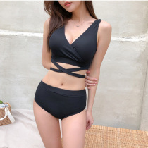 Na new Korean split bikini fashion sexy slim cover belly slim swimsuit woman
