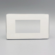 Silver edge 120 type three-position Empty Panel 3 23x36mm module multimedia 120 type wall panel
