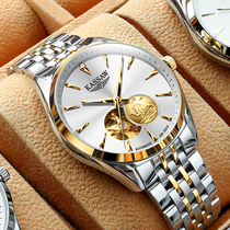 Swiss Rolex L WatchesMens Openwork Mechanical WatchesMens 24K Gold Green Waterproof Ghost Diamond Watch