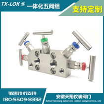 Integrated five-valve group coplanar flange stainless steel differential pressure transmitter five-valve group EJA Rosemount five-valve group