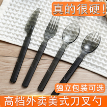 High-grade individually packaged disposable fork spoon thickened takeaway West light salad Western steak knife fork