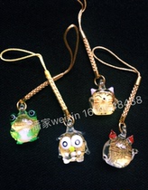 Pan Pan Japanese Dynasty Asakusa Temple Queens Golden Foil Entrance to Treasure Cat Frog Mobile Phone Chain Pendant Birthday Gift Spot