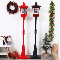 Christmas decorations music snow street lights scenes New Year decorations shopping malls windows firecrackers God of Wealth