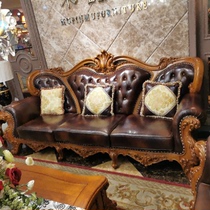 Wood products Wood three-person sofa 9566 brand model Health industry is worthy of your trust