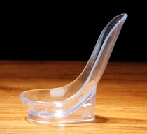 Single-seat vertical pipe shelf Plastic transparent disposable hook spoon pipe display rack Simple portable single-seat