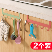 Kitchen home cabinet door adhesive hook door back type punch-free rack bedroom wall wall hanging nail-free door rear coat rack