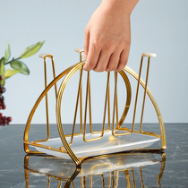 Light luxury glass cup water Cup hanger drain cup holder household living room holder storage cup holder upside down Creative