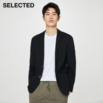 SELECTED Slade new trend handsome slim business casual knitted blazer men S)421108002