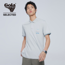 SELECTED slade summer new GOLA joint contrast cuff lapel short sleeve t-shirt men s) 421206092
