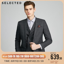 SELECTED SLADES NEW SLIM BUSINESS SUIT JACKET WITH WOOL PLAID (MENS SIG) 42015Y505