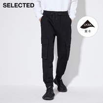 SELECED Slade Spring new with Leica micro-pop-up bouquet-footed black denim trousers male