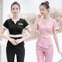 Summer beauty beauty salon female beauty salon health hall footbath technician clothing high-end spa suit