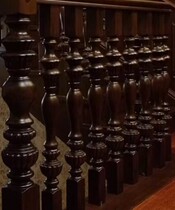 Liansheng Stair Indoor Stairs European Simple Style Solid Wood Guardrail LSDZ-11107