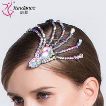 yundance Dance Modern Dance Latin Dance National Standard Dance Headwear Diamond Accessories floral headdress Hair Card H-36