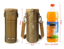 Outdoor portable large-capacity water bottle bag insulation cup cover can be backed crossbody tactical insulation water bottle bag protection Cup bag cover