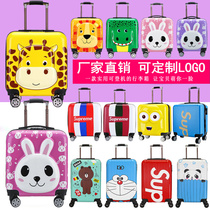 Childrens trolley box Men and women 18-inch suitcase Baby cartoon suitcase 20-inch universal wheel child boarding box