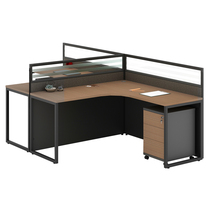 Paig four person screen work position modern simple storage desk computer desk staff table P-RLD24T2S