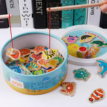Magnetic fishing toys childrens puzzle 1-2 3 years old and a half baby girls boys small class Area Kindergarten Gifts
