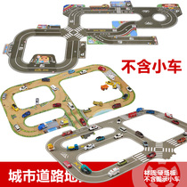 Japan tomica Domica alloy trolley Town city street road mountain road scene props Map toy