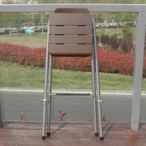 Household folding bar chair backrest bar chair Living room high chair anti-corrosion wood bar chair modern simple bar stool