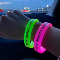 Concert fans should support triple fluorescent bracelet custom LOGO night running luminous dance luminous bar bracelet