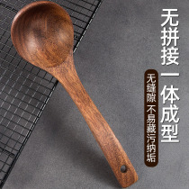 Chicken wing wooden spoon Large soup drink Tonga deep wooden spoon Paint-free wooden household kitchen porridge spoon Porridge spoon