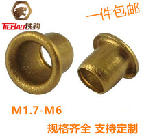 Brass hollow copper chicken eye buckle via rivet pcb solder copper corneye tubular rivet 2 0 3 0 4 0
