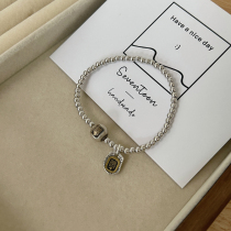 Seventeen hand hand of original design s925 pure silver Zakilam Tibet Patrol Gods retro silver bead bracelet