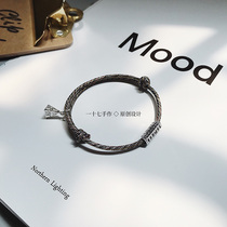 The son of tomorrow Tian Hongjie with original design 925 silver six character truth pyramid bracelet