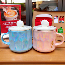 Costa Cup Couple Cup Tanabata Valentines Day Mug Coast Light Lid Mug Colorful Mug
