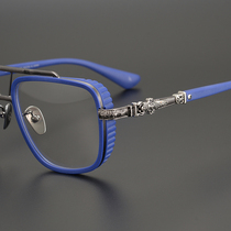 Japanese luxury collectors edition retro trend wild sunglasses frame Literary big frame big face can be equipped with myopia glasses