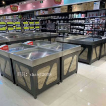 Custom supermarket fresh goods rack Fruit shop vegetable rack Shopping mall fruit and vegetable rack Stainless steel vegetable rack Jiangsu and Zhejiang Shanghai