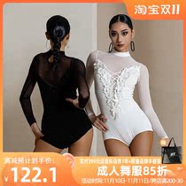 YES Latin Dance Practice Set Winter Latin Dance Practice Suit Latin Internet Red Long Sleeve Set YS500C