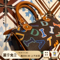 CTANDJIM original abcd alphabet cookies graffiti mahjong bag small buns small portable camera bag