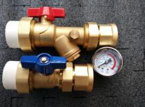 Straight PPR 32 Inner Filter Ball Valve Water Separator Total Valve Heating Valve into the water switch brass