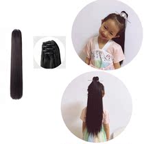 Childrens grabbing clip ponytail scholars head antique wig bag hair bun costume Hanfu photo studio shooting Knight style