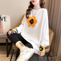 Pregnancy Woman Fashion Spring Autumn Season 2022 New Suits Out of Fashion Net Red Wings The Long Loose Spring Dress Blouses