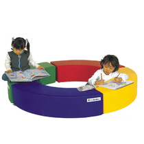 Kindergarten early education Parent-child garden Software teaching aids Software round stool Software stool bench fence round combination