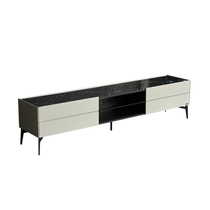 Taste new 5 fold] Youfan art mocha Italian light luxury small apartment family living room wall TV cabinet V57