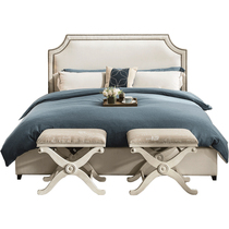 UvanLight Barlow American cloth art bed light luxury double master ins Queen bed modern minimalist small household B11