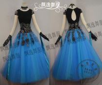 Fancy dance high-end custom national standard dance skirt new modern competition jumpsuit female elegant friendship performance Waltz waltz 19