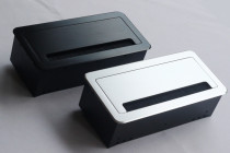 Open brush dustproof multi-function desktop socket Multimedia wiring information box Conference table power plug row