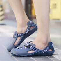 Summer fishing wading shoes outdoor hole shoes mens casual shoes non-slip mens beach sandals mens Baotou quick-drying shoes