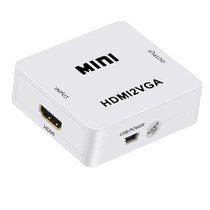 Mini HDMI TO VGA HD converter computer HDMI TO VGA with audio and video converter 1080p